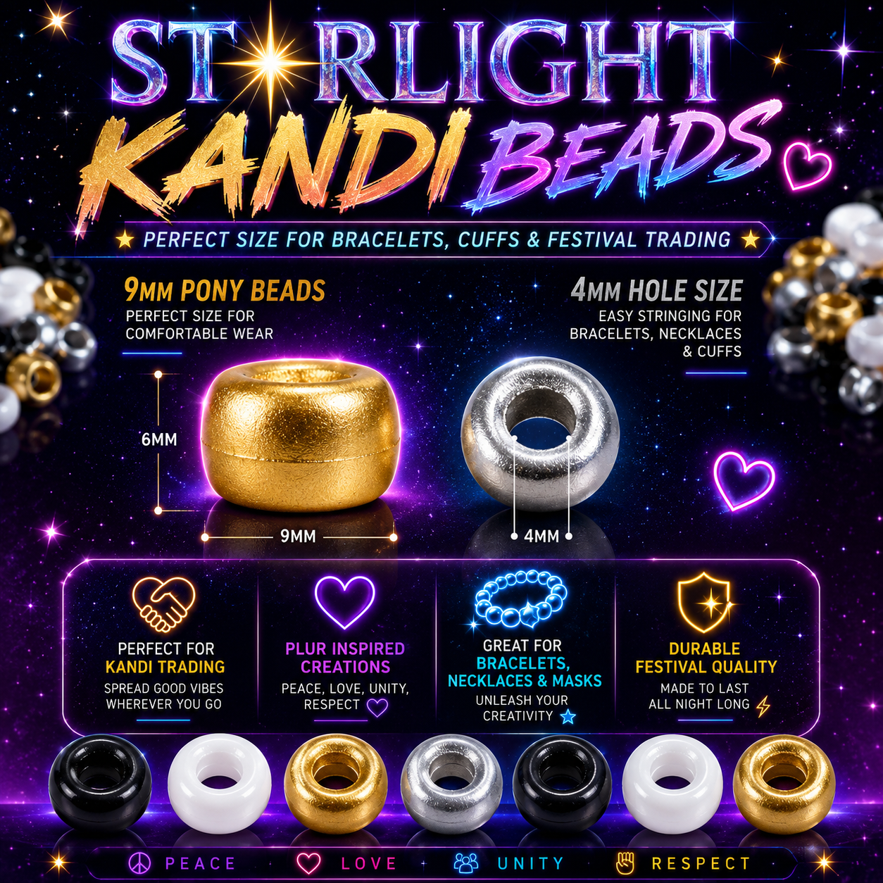 Starlight Kandi Beads