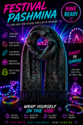Midnight Forest Pashmina